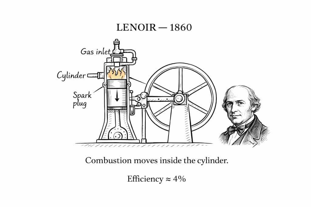 Lenoir engine illustration